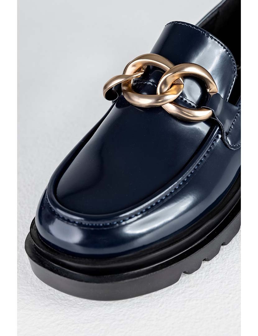 Mocassins Senhora Azul Escuro