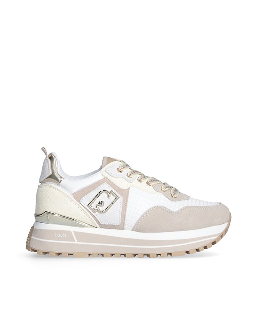 Ténis Senhora Bege e Branco