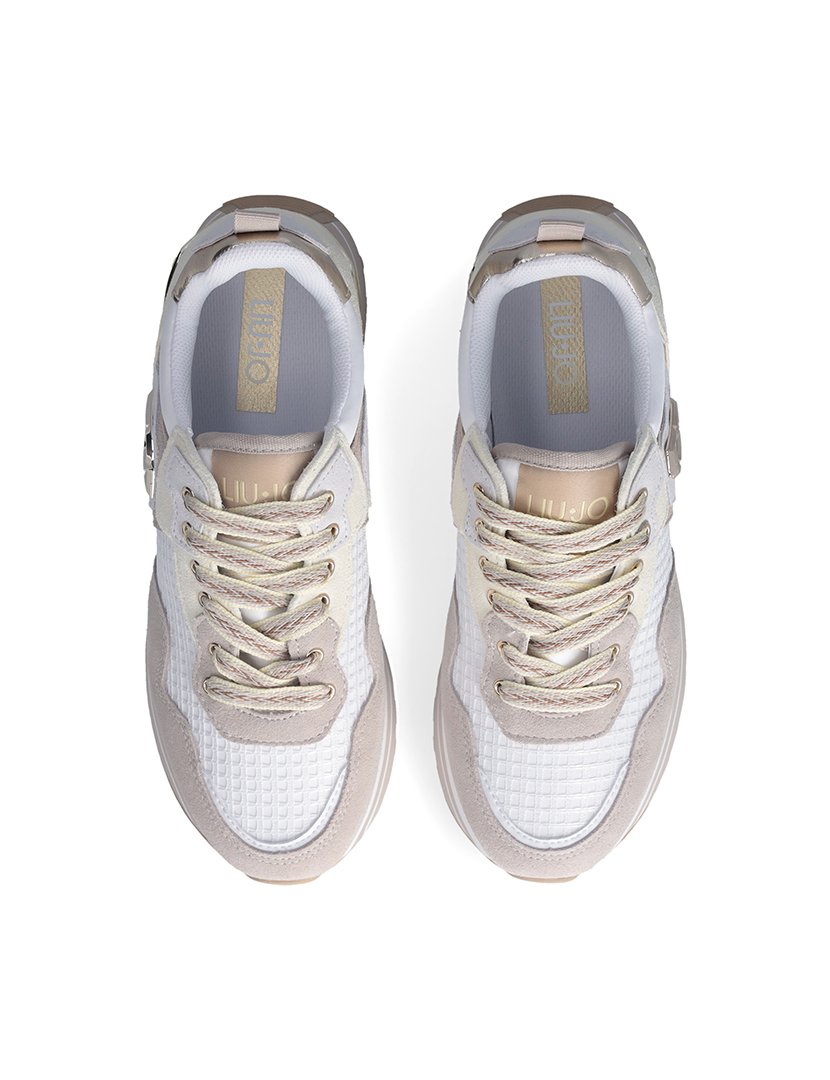 Ténis Senhora Bege e Branco