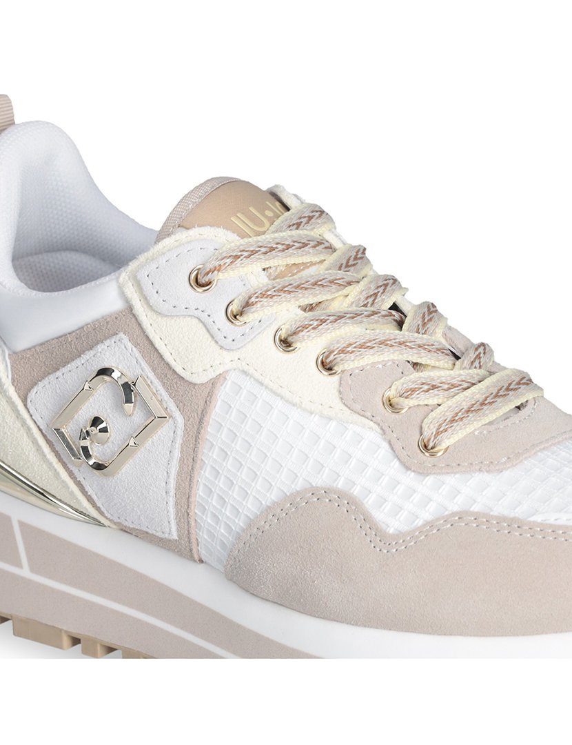 Ténis Senhora Bege e Branco