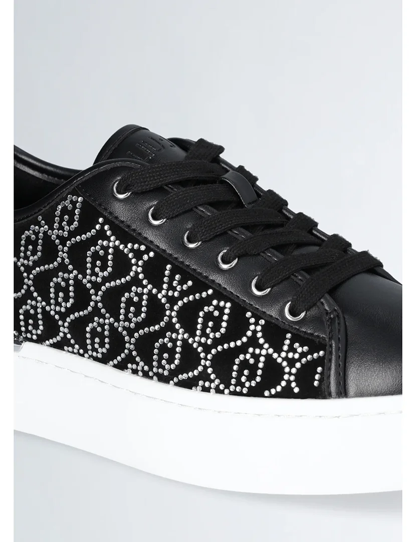 Ténis Senhora Preto e Prateado