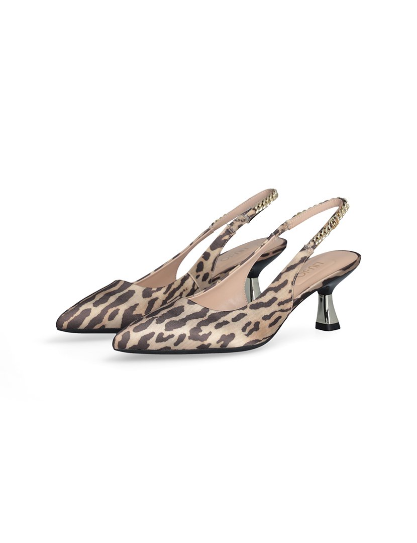 Sapatos com Salto Senhora Padrão Leopardo