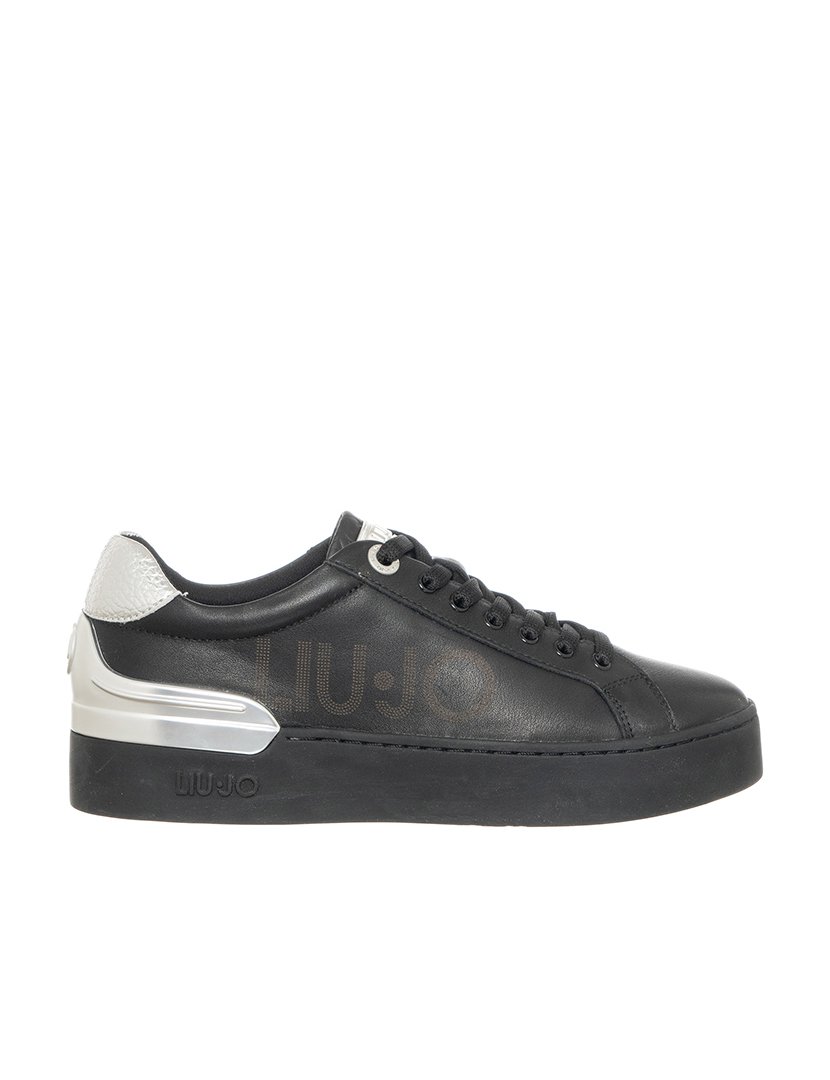 Ténis Senhora Preto e Prateado