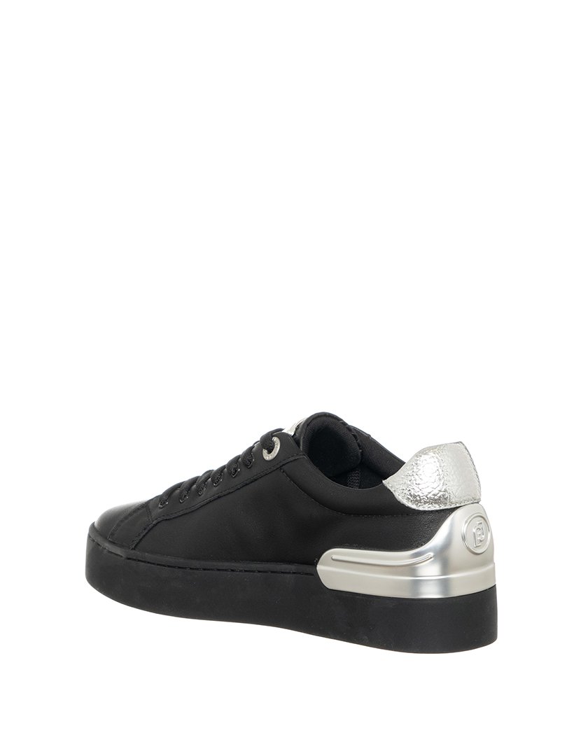 Ténis Senhora Preto e Prateado