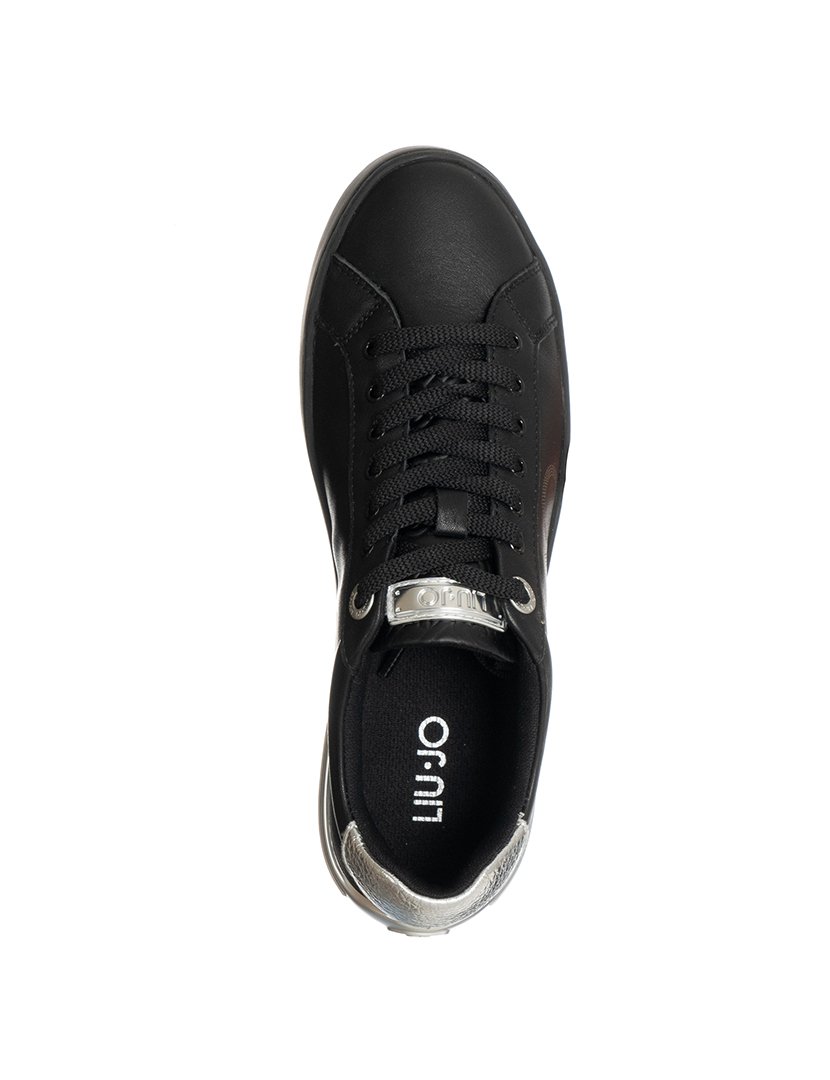 Ténis Senhora Preto e Prateado