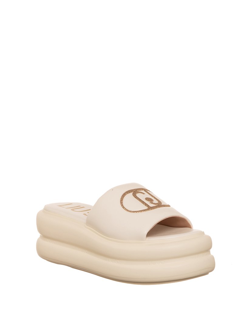 Chinelos com Plataforma Senhora Bege