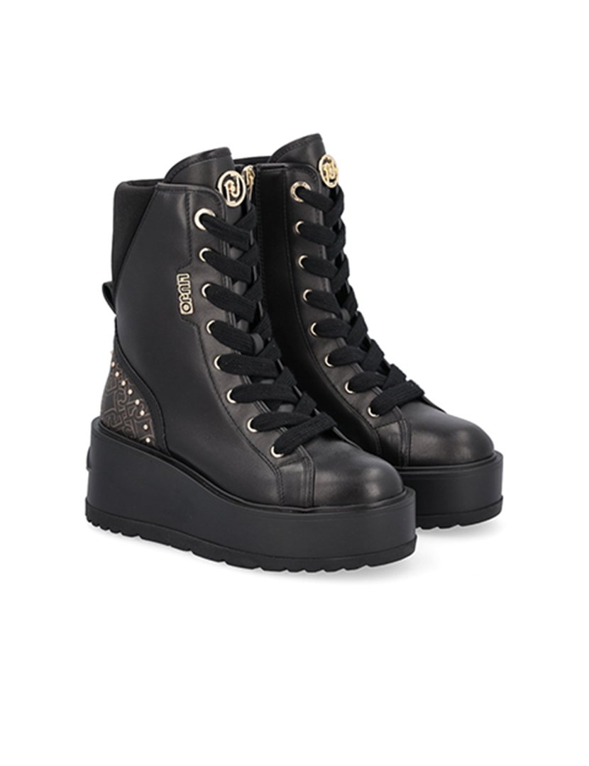 Botins com Plataforma Senhora Preto