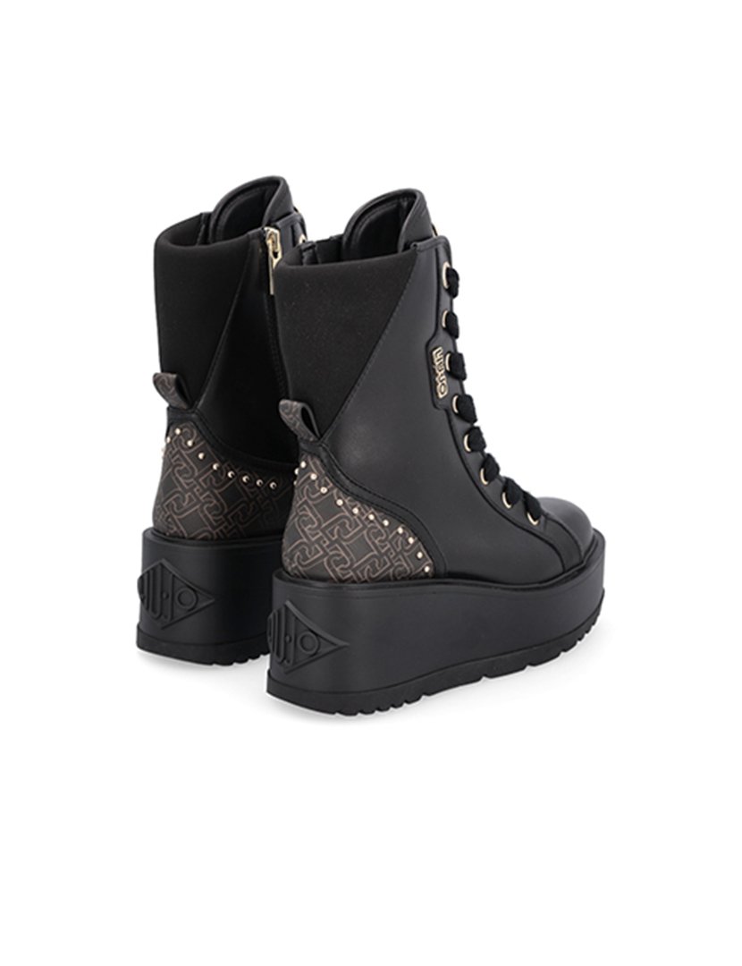 Botins com Plataforma Senhora Preto