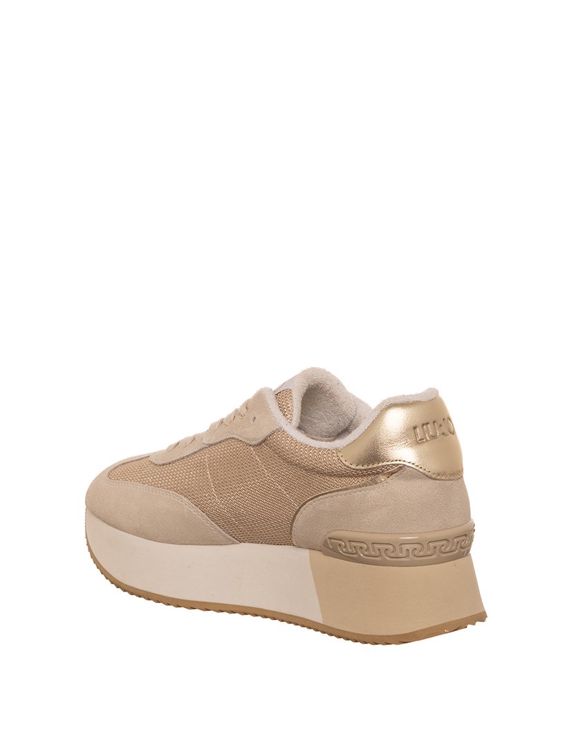 Ténis Senhora Castanho e Dourado