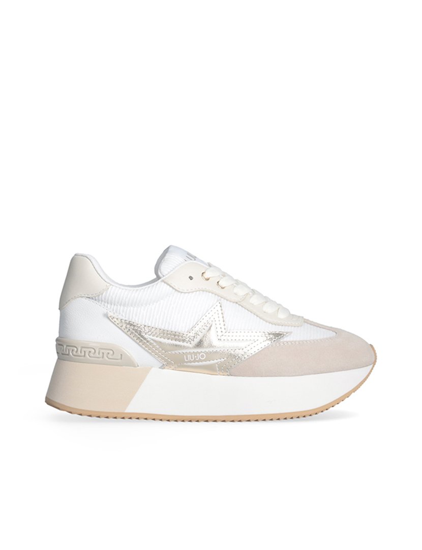 Ténis Senhora Branco e Bege