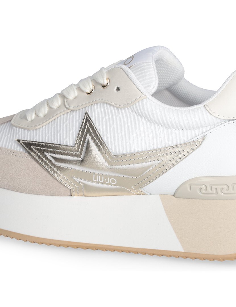 Ténis Senhora Branco e Bege