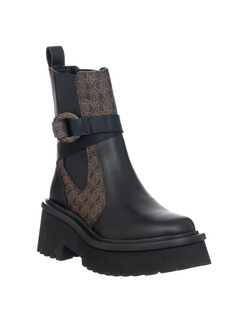 Botas Senhora Preto e Castanho