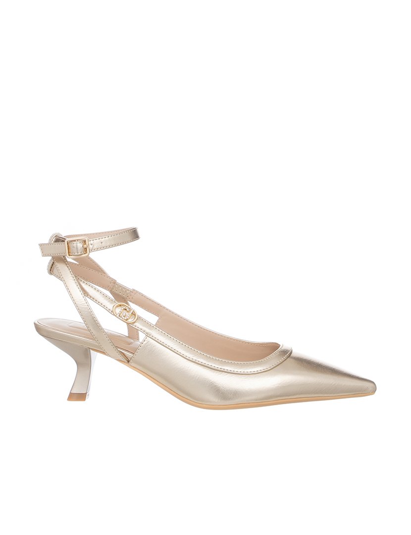 Sapatos com Salto Senhora Dourado
