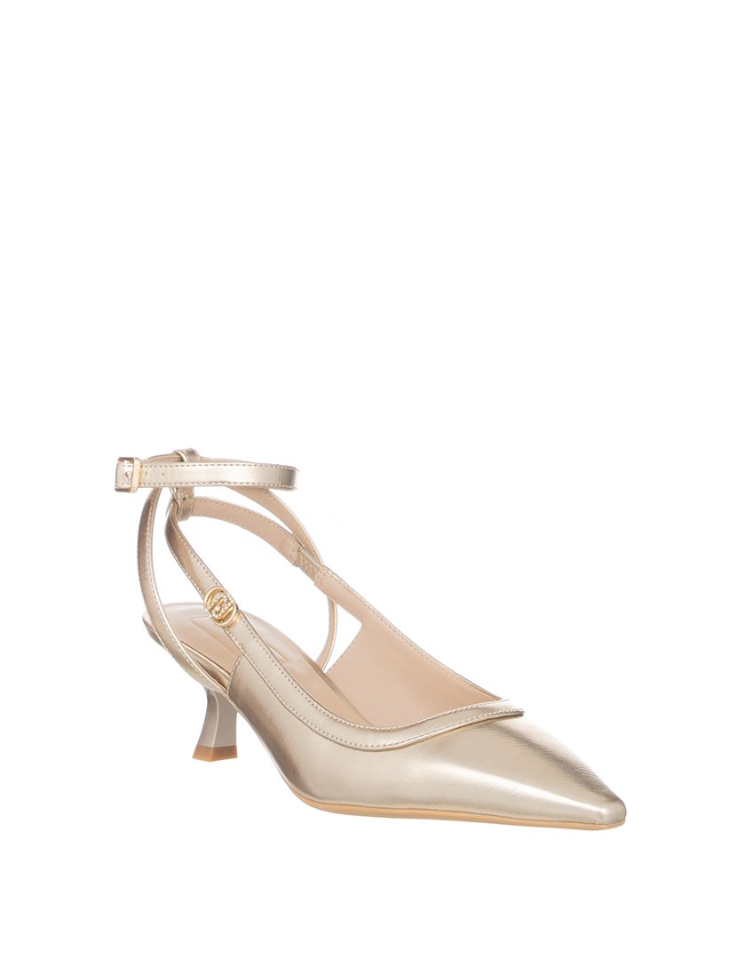 Sapatos com Salto Senhora Dourado