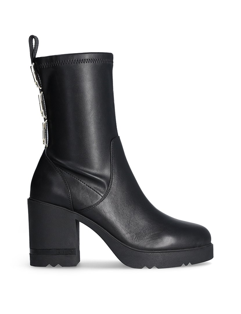 Botins com Salto Senhora Preto