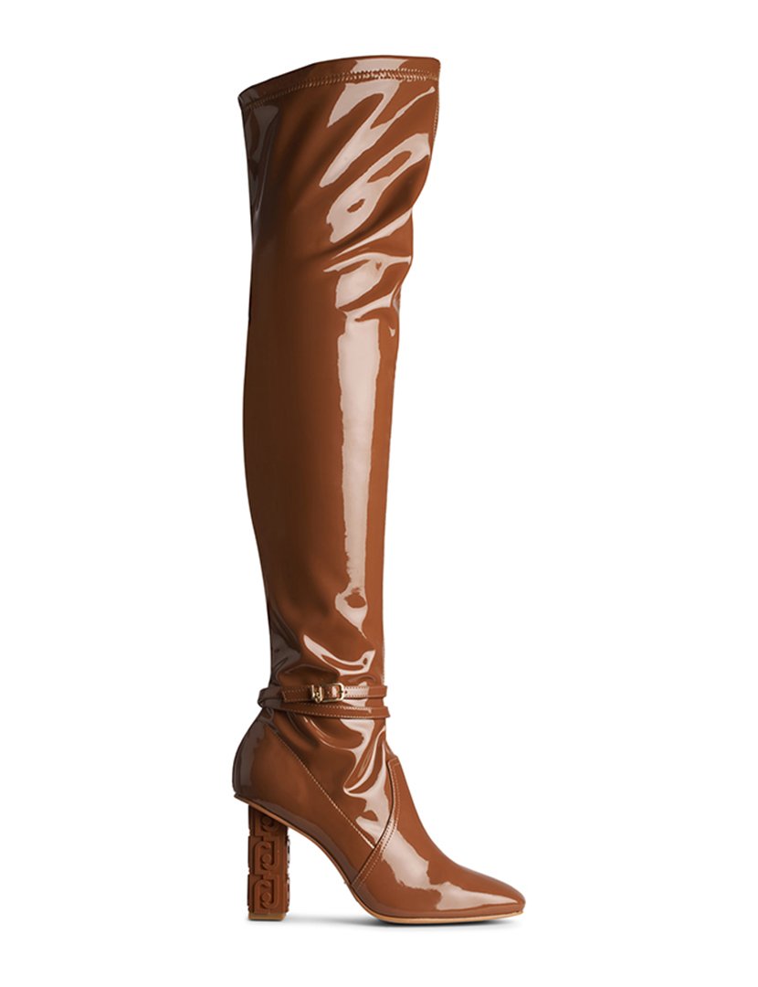 Botas Cano Alto com Salto Senhora Castanho