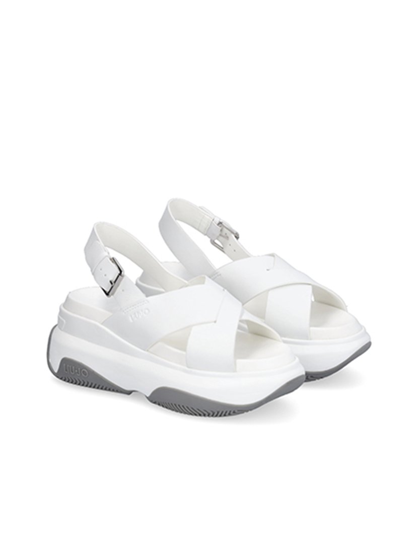 Sandálias com Plataforma Senhora Branco