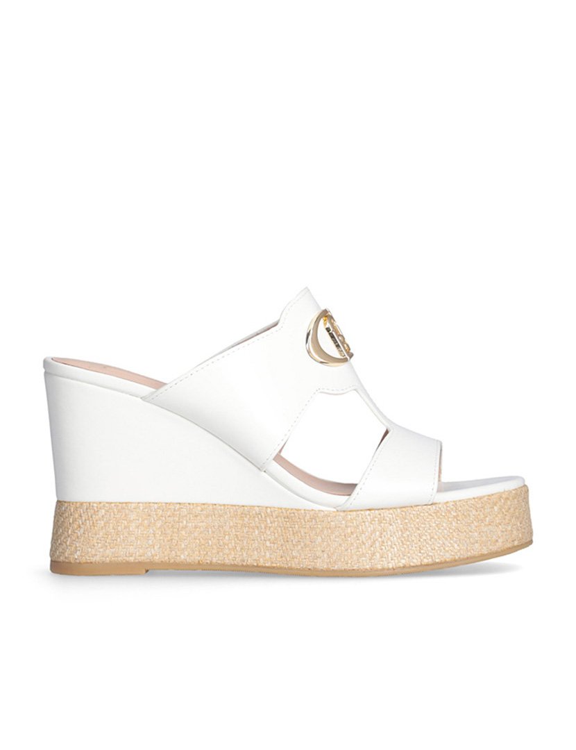 Sandálias com Cunha Senhora Branco