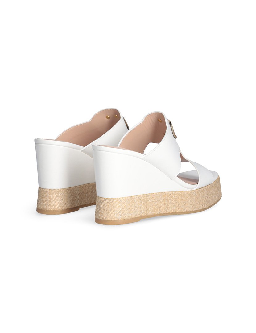 Sandálias com Cunha Senhora Branco