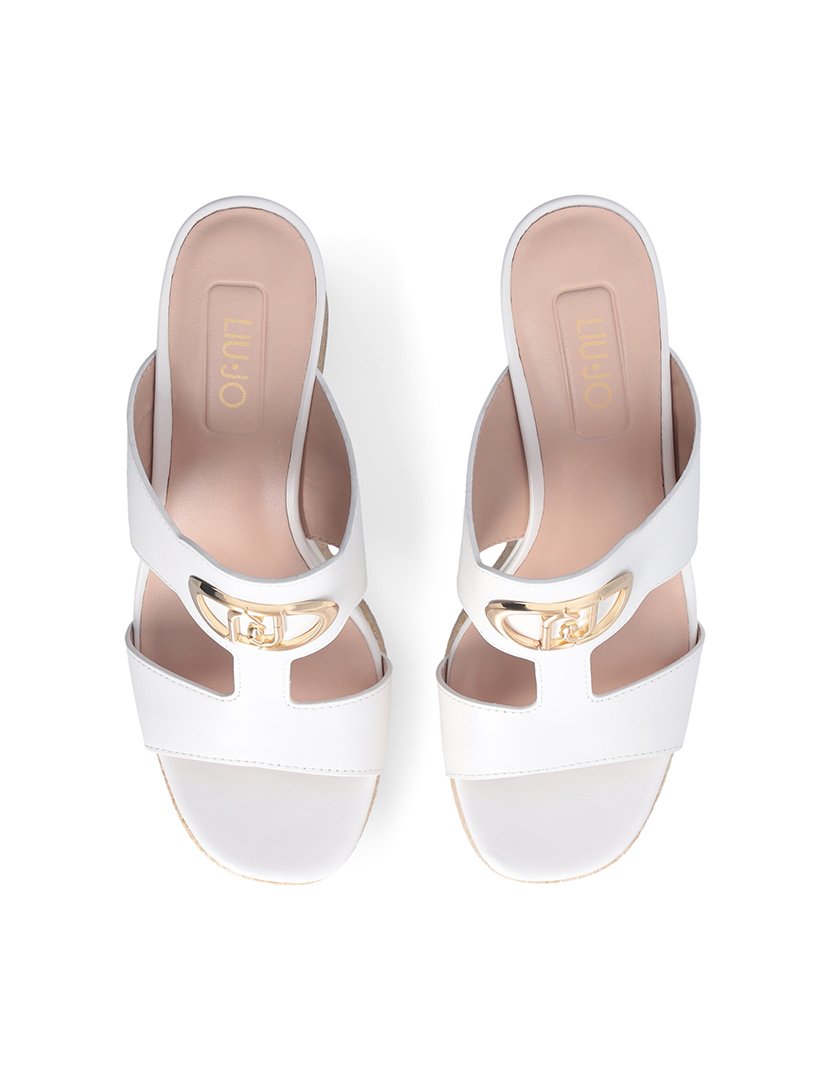 Sandálias com Cunha Senhora Branco