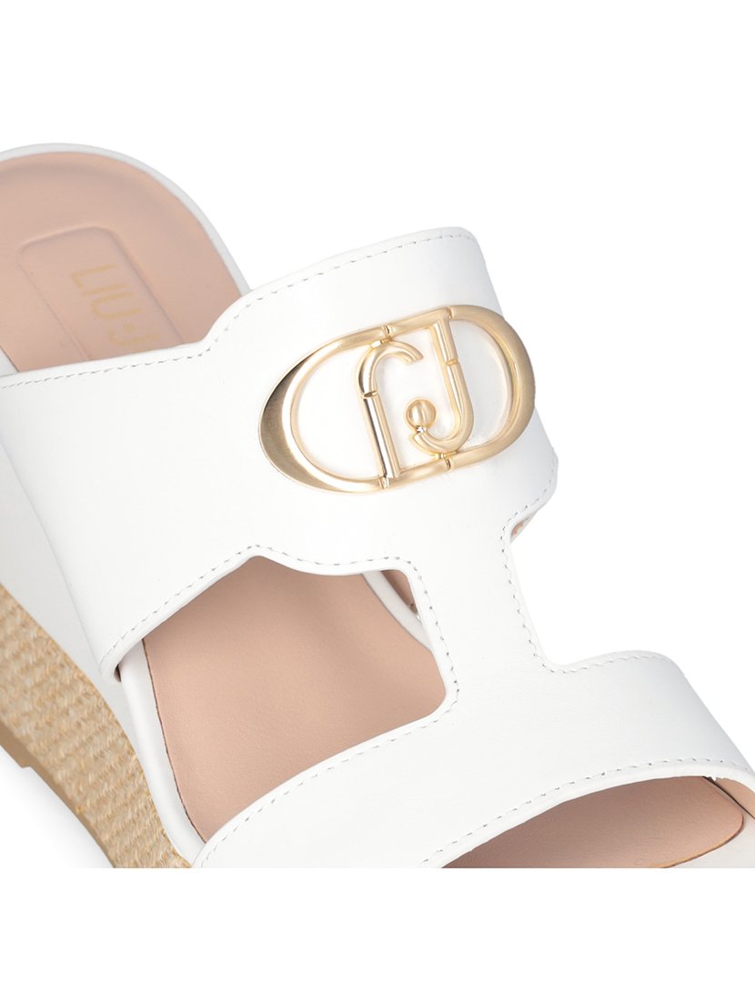 Sandálias com Cunha Senhora Branco