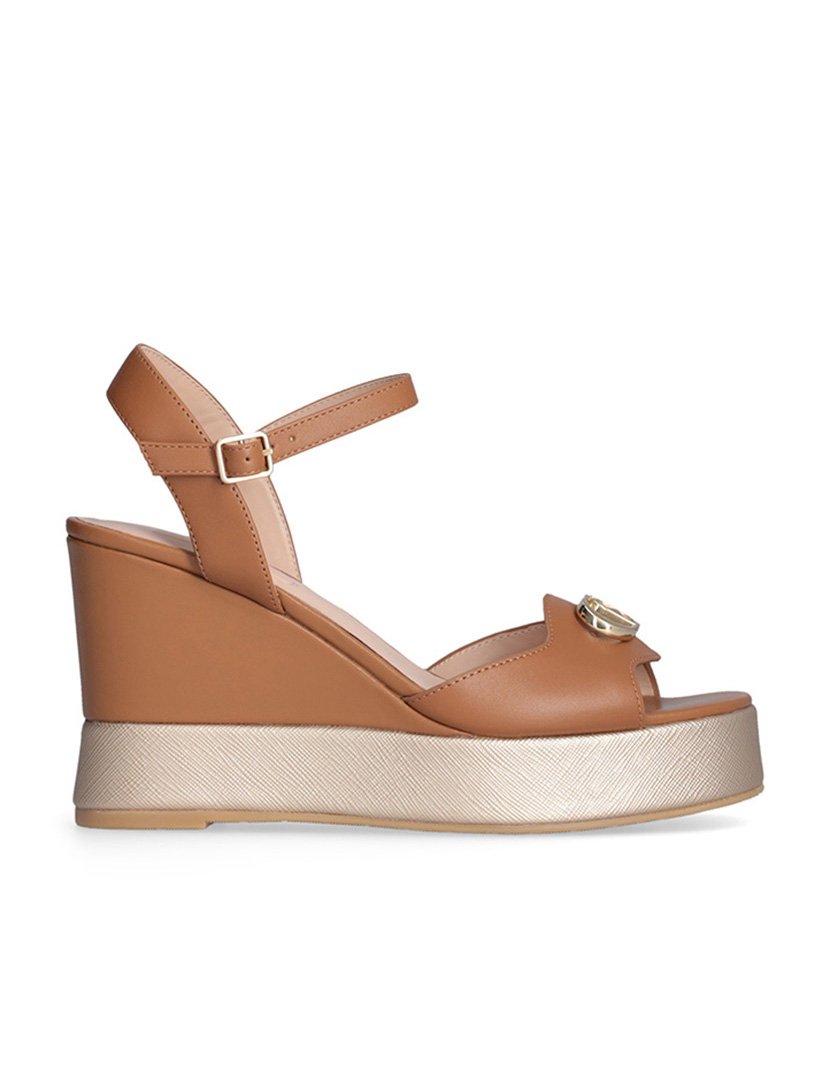 Sandálias com Cunha Senhora Castanho