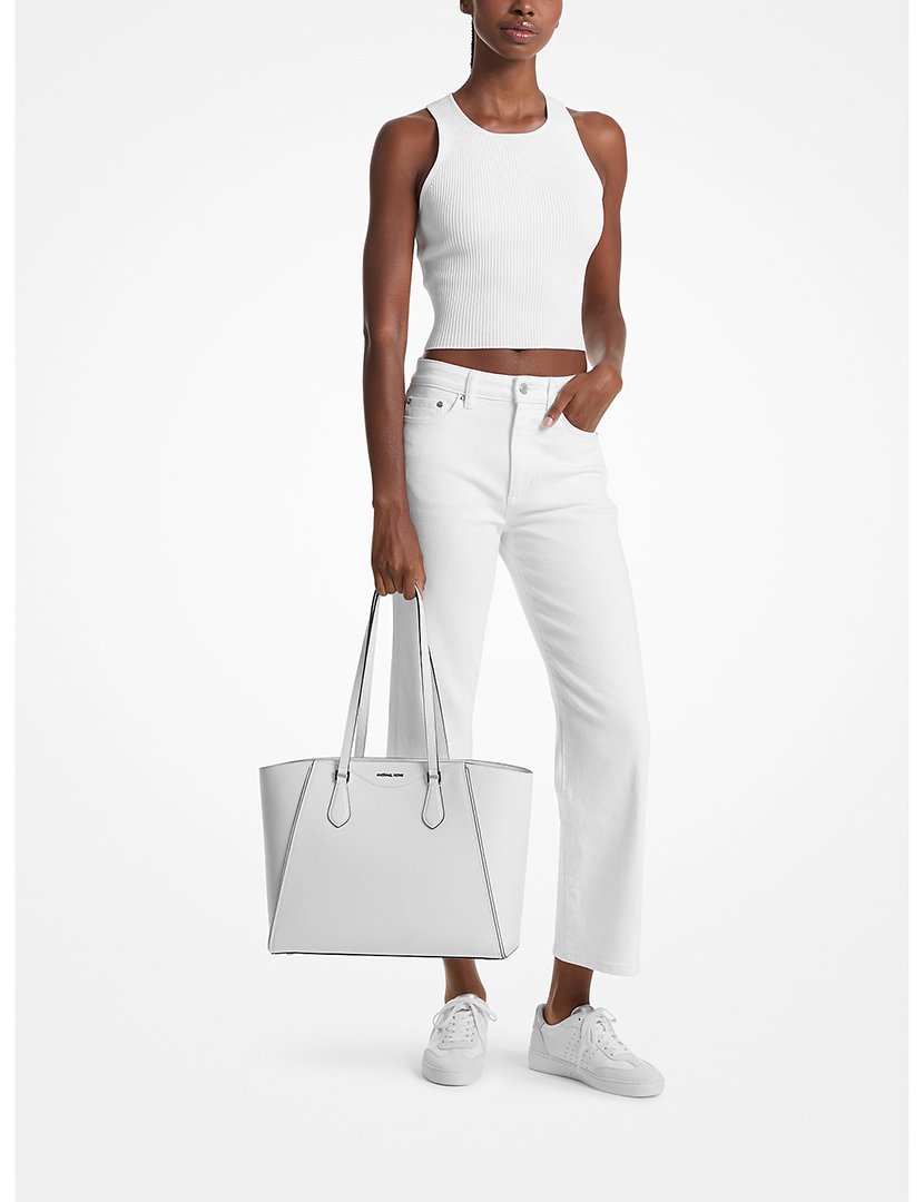 Taryn Large Tote Bag Optic-White