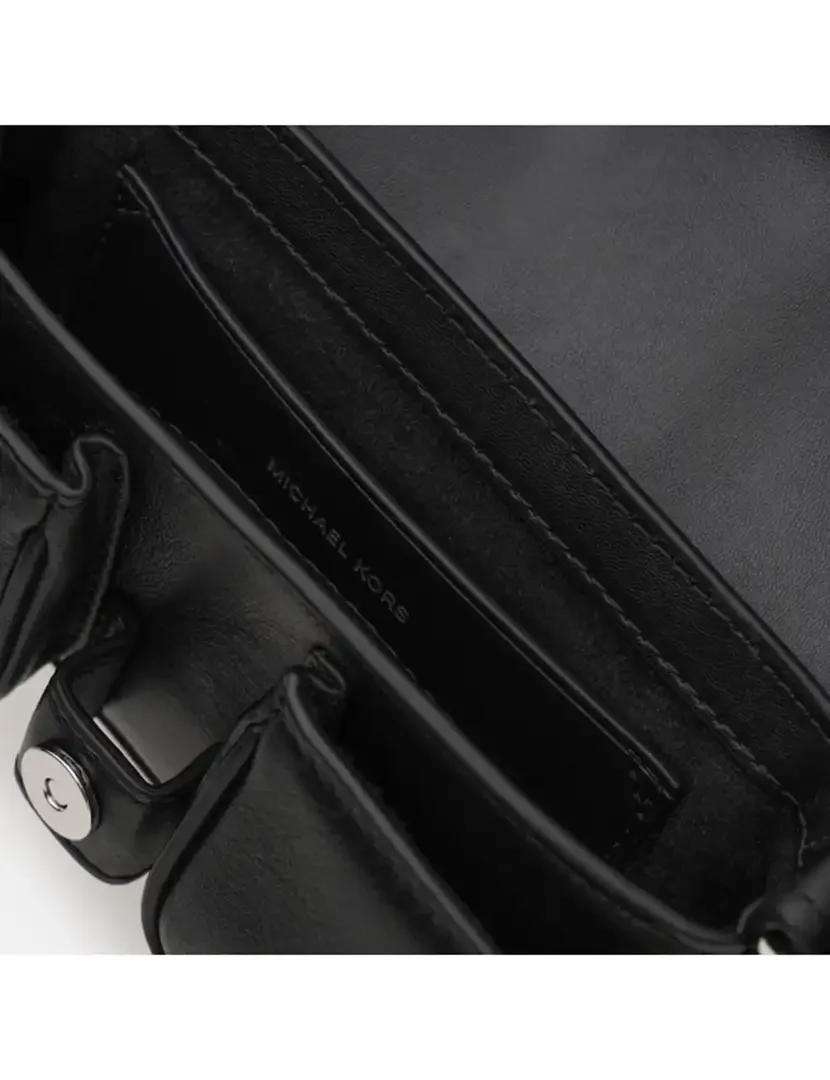 Colby Extra-Small Leather Shoulder Bag Black