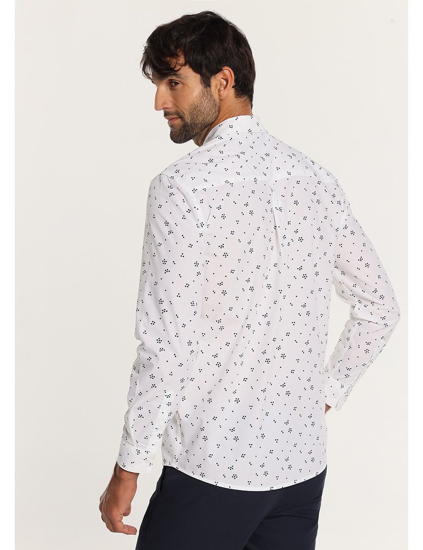 Camisa Homem com Detalhes Branco