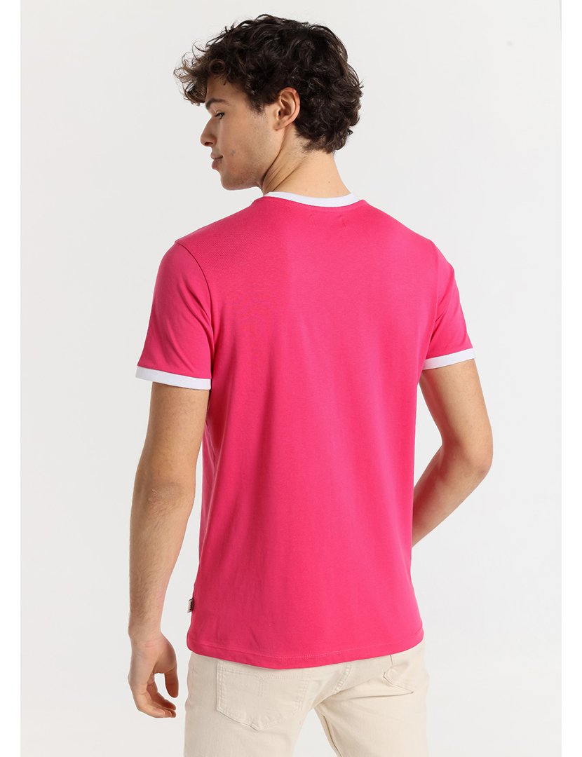 T-Shirt Homem Rosa