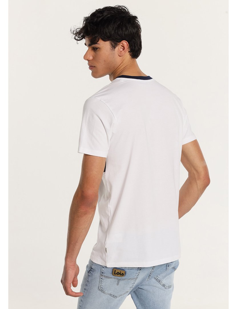 T-Shirt Homem com Estampado Branco