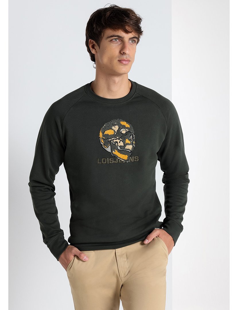 Camisola Homem com Estampado Verde