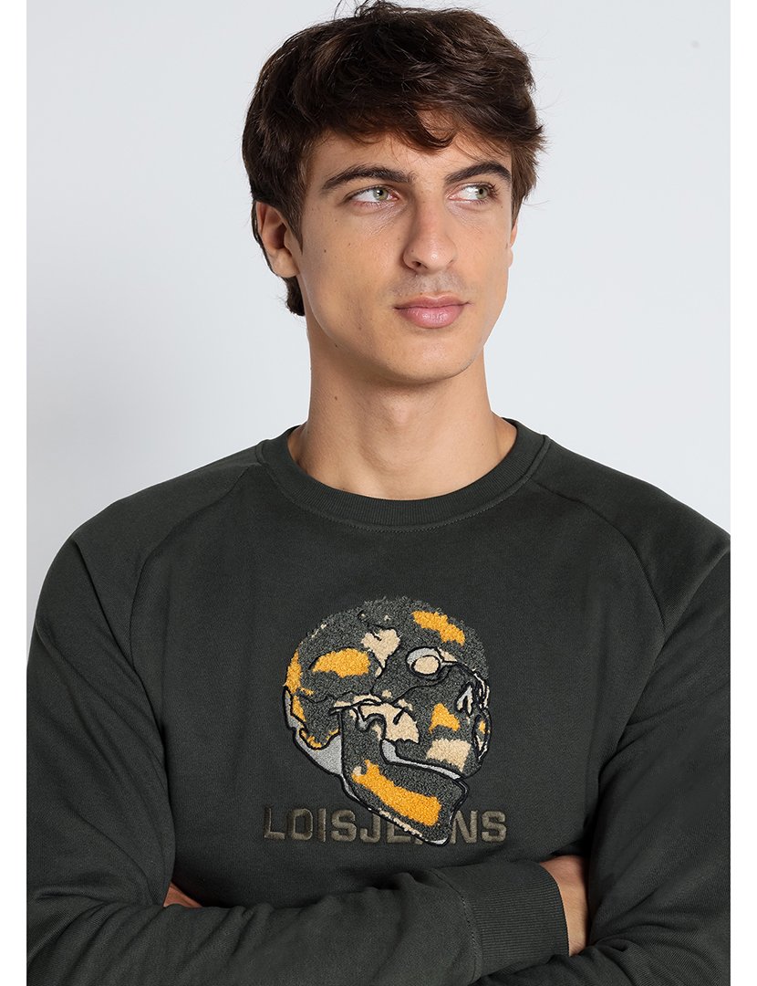 Camisola Homem com Estampado Verde