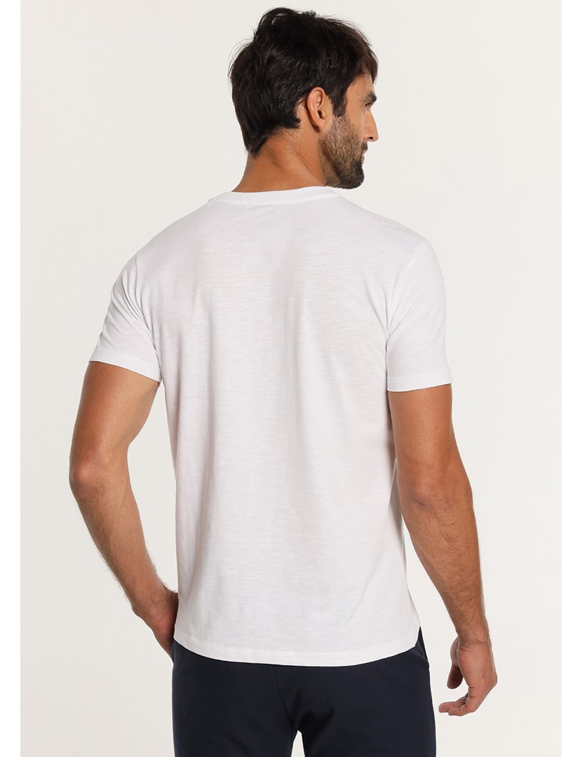 T-Shirt Homem com Estampado Branco