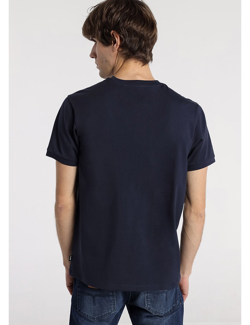 T-Shirt Homem com Estampado Azul