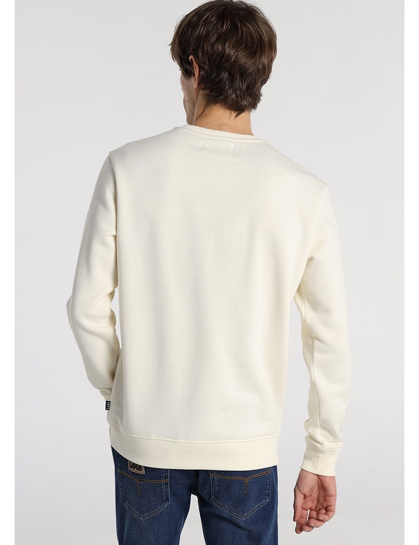 Sweatshirt Homem com Estampado Bege