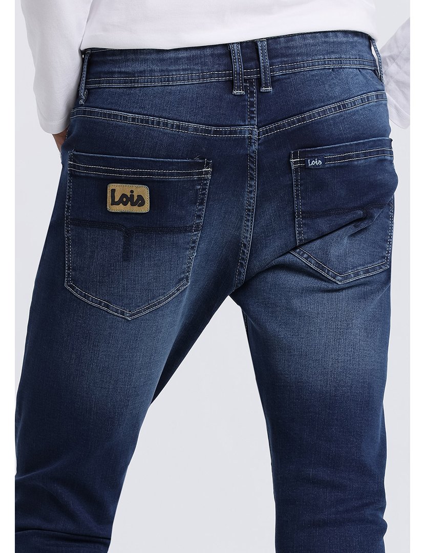 Calças Ganga Homem Skinny Cintura Média Azul