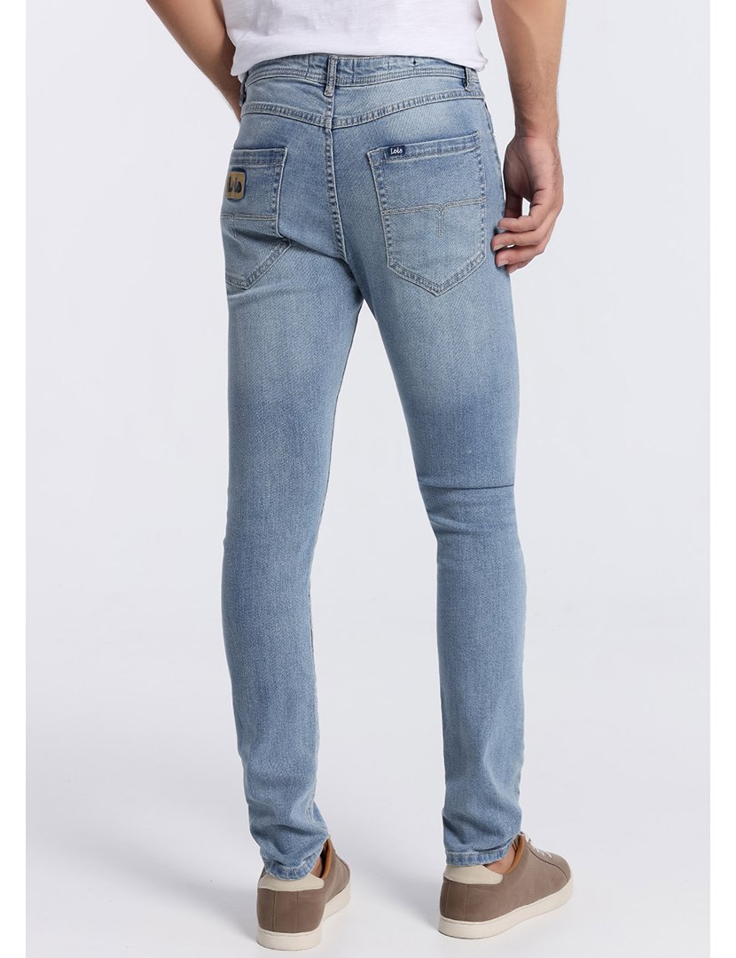 Calças Ganga Homem Skinny Cintura Média Azul