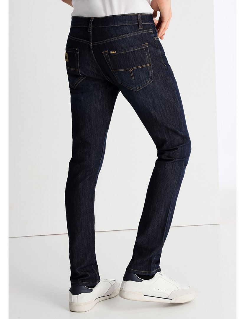 Calças Ganga Homem Slim Fit Bi-Stretch Cintura Média Azul