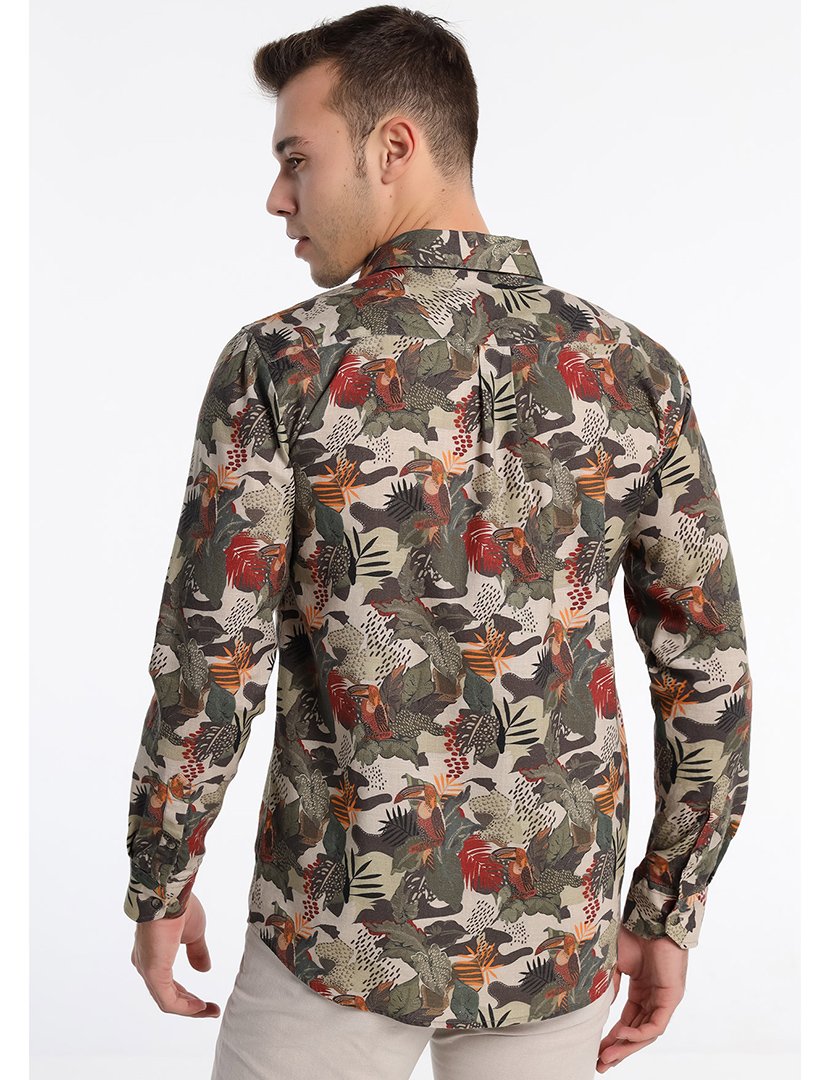 Camisa Homem Estampado Multicolorido