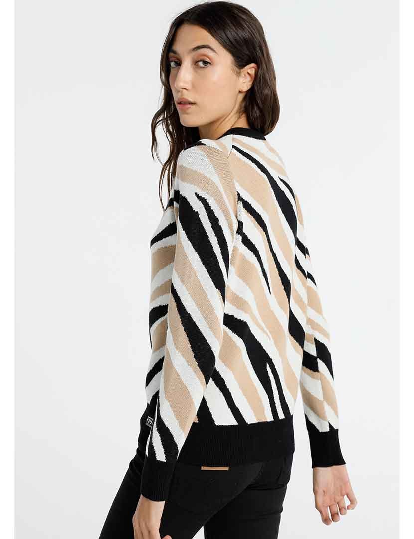 Camisola Senhora Jaquard Fall Supply Estampado Multicolorido