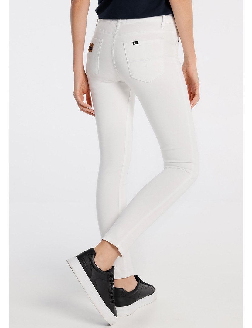 Calças Denim Senhora Skinny Fit Branco