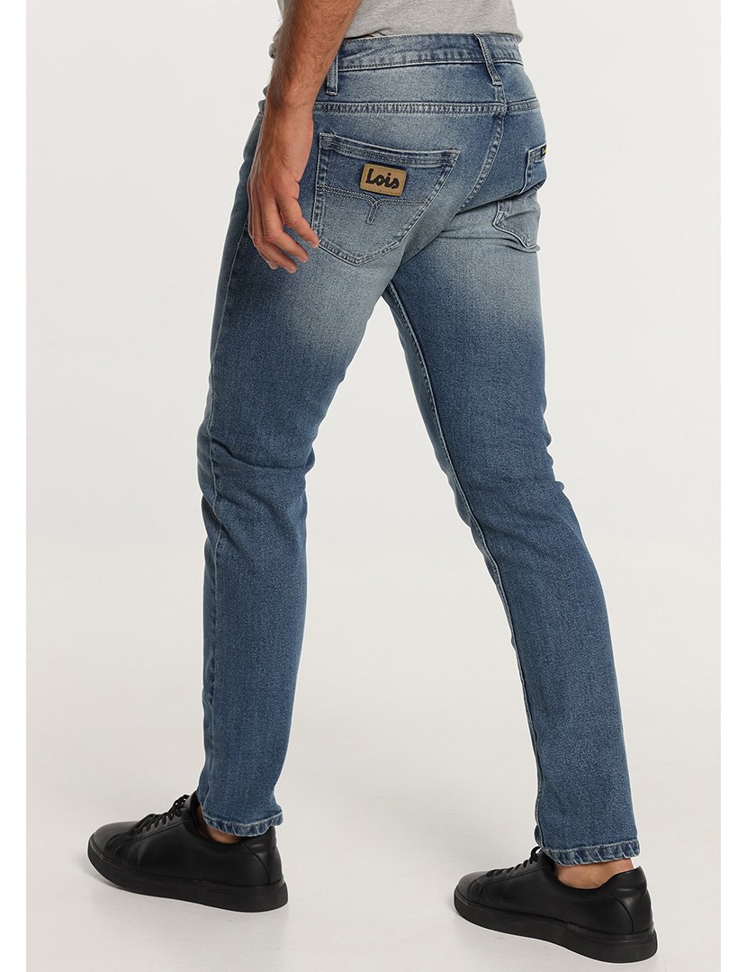 Calças Ganga Homem Slim Cintura Média Azul