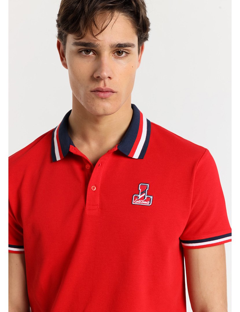 Pólo Homem Vermelho