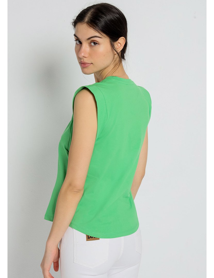 T-Shirt de Alças Senhora Verde