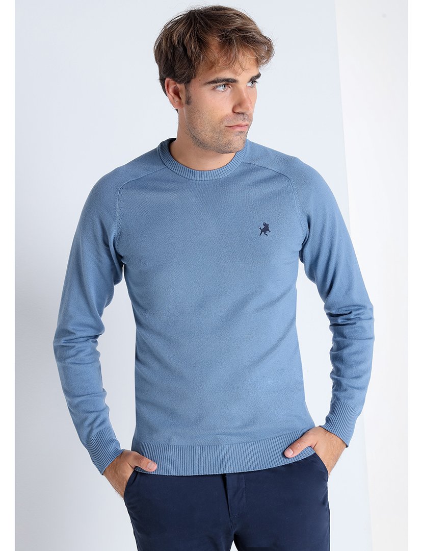 Camisola Malha Homem Azul