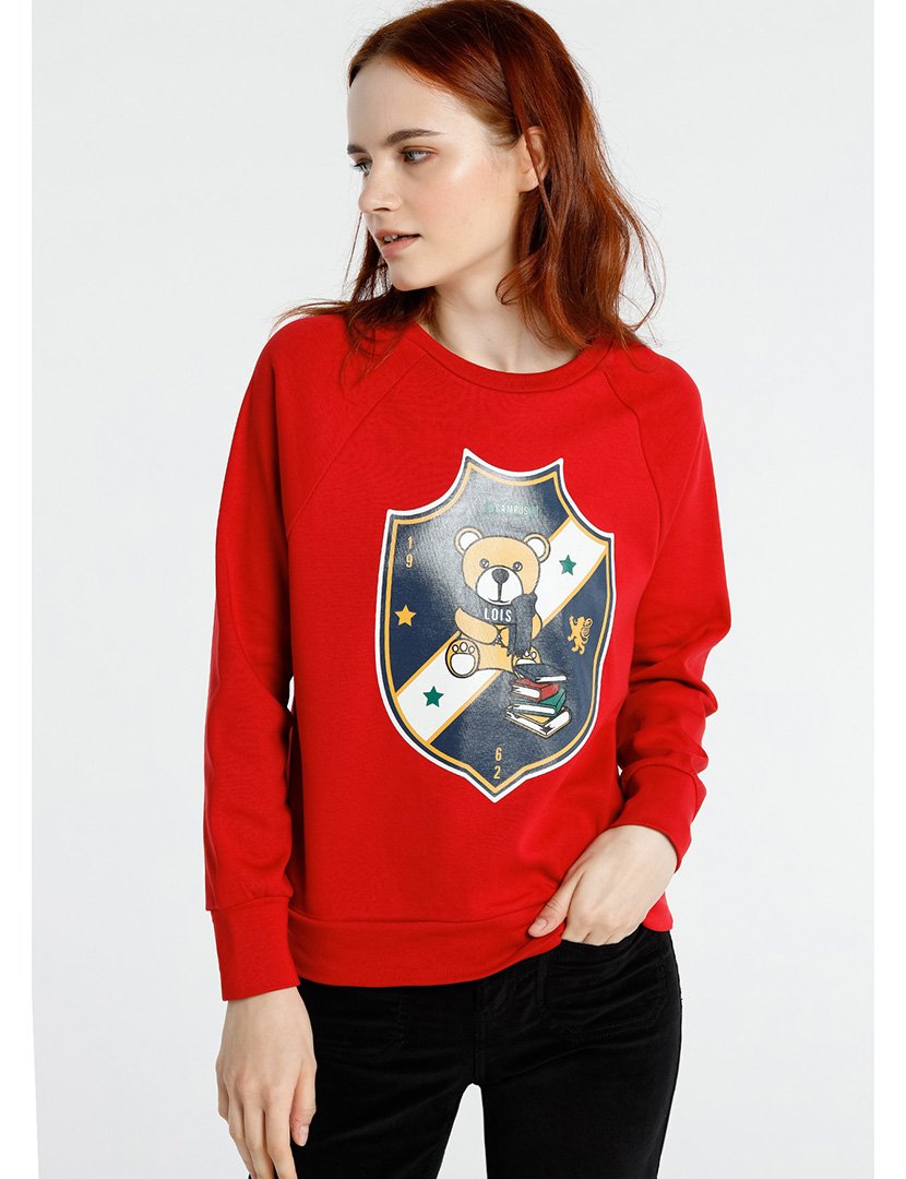 Sweatshirt Senhora College 62 Vermelho