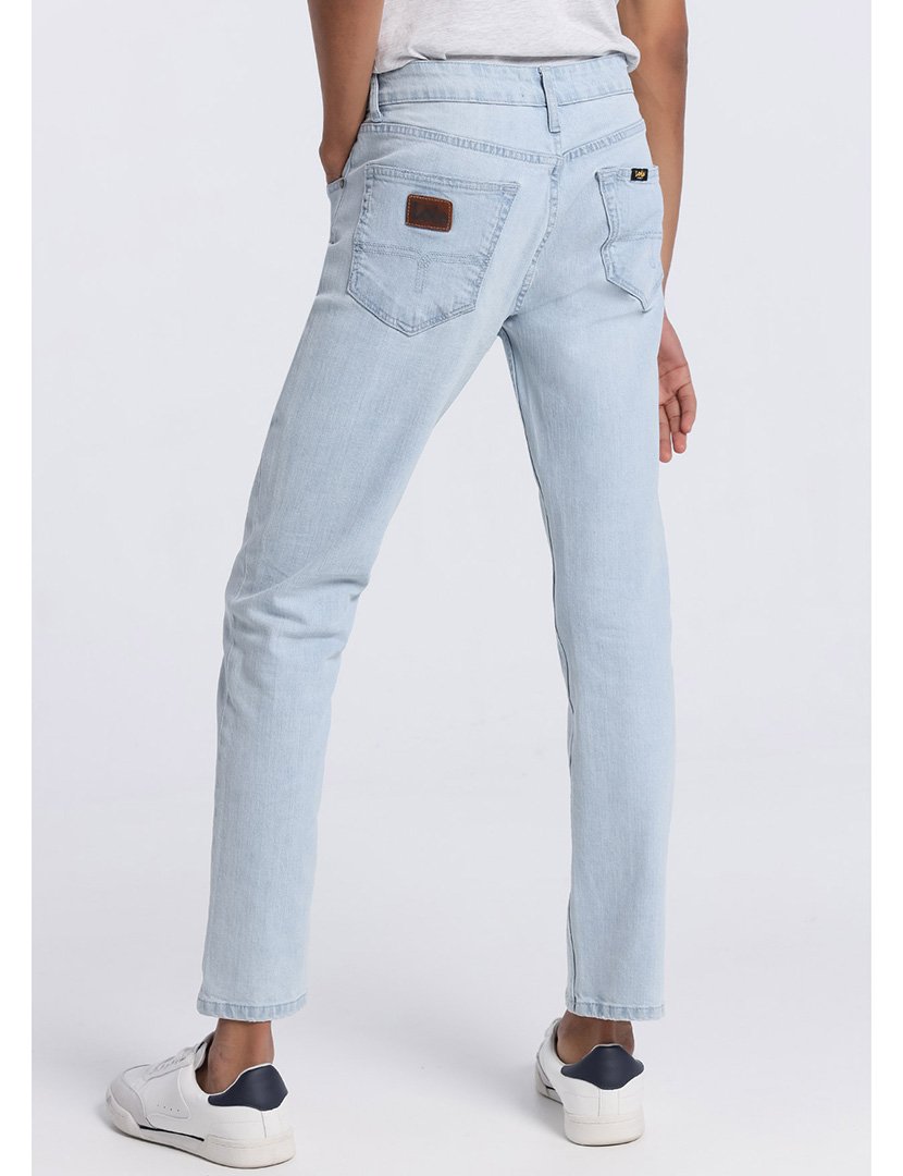 Calças Ganga Homem Slim Fit Cintura Média Azul