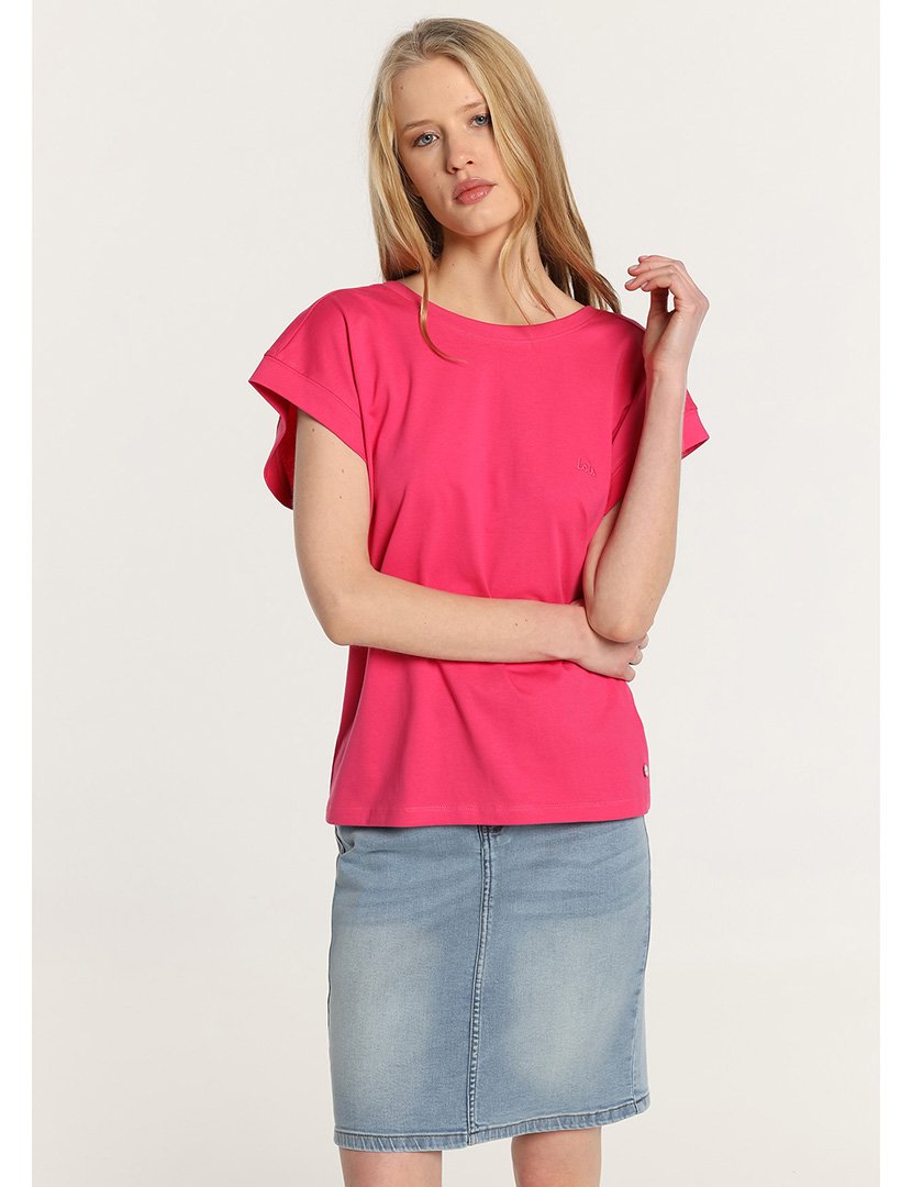 Blusa Senhora com Abertura nas Costas Rosa