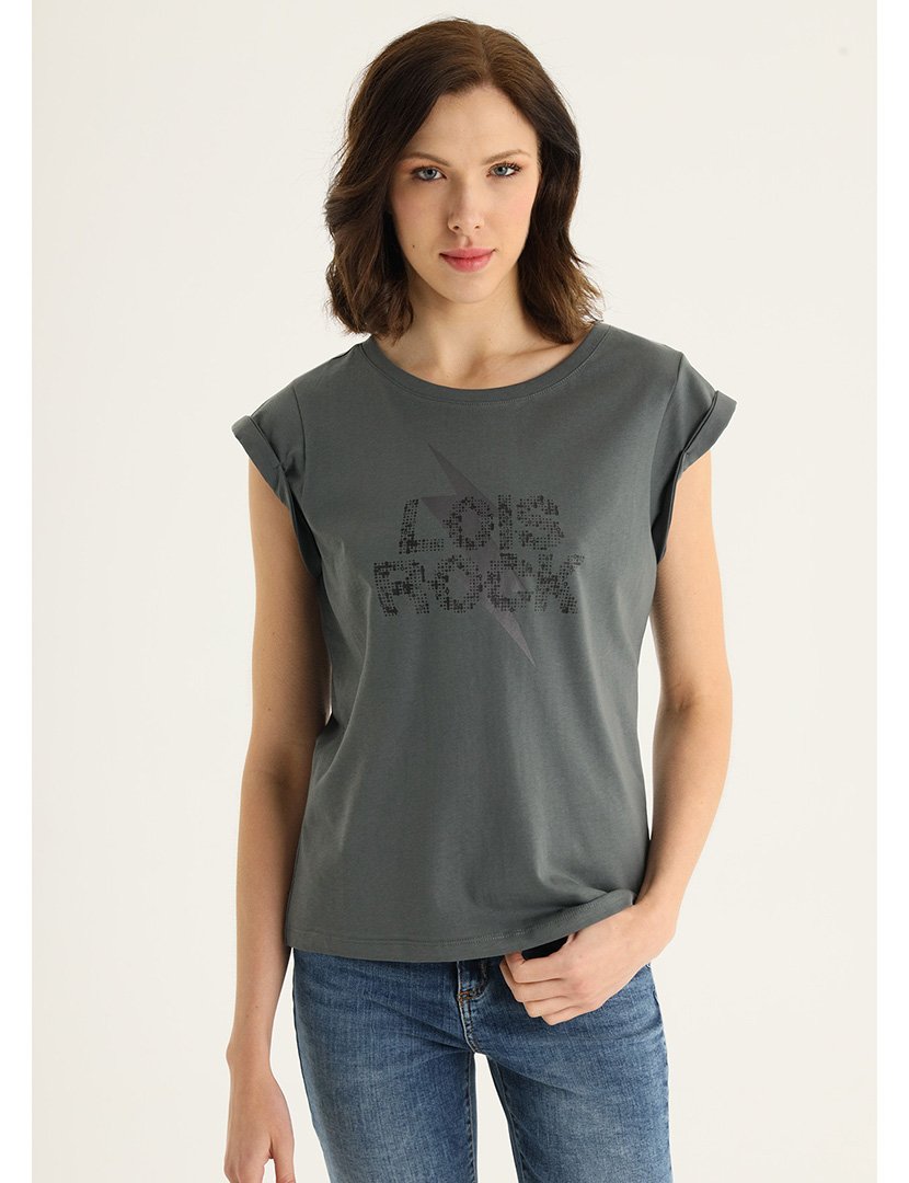 Top Regata Senhora Cinzento